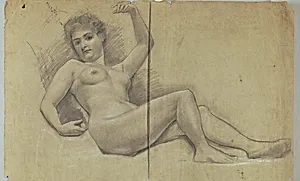 Study of Reclining Nude Figure