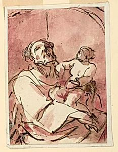 Study of Saint Joseph Carrying the Christ Child by Unknown