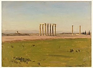Study of the ruins of the Temple of Olympian Zeus
