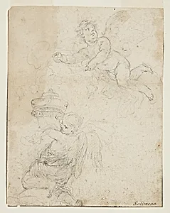 Study of Two Putti