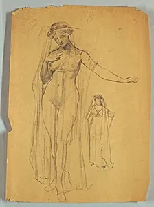 Study of Veiled Nude Figure