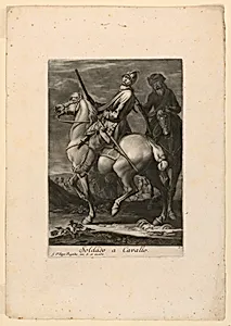 Suite of Cavalry Officers: Soldiers