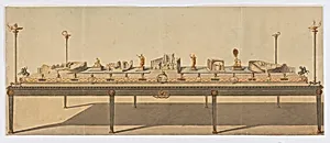 Surtout de Table (Centerpiece) with the Temple of Isis in Pompeii
