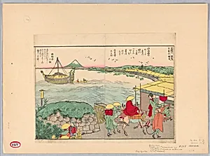 Takanawar enterance to the Tokaido (Takanawa no chidori)