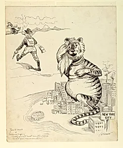Tammany Tiger: "Teddy's going to hunt mountain lions so that gives me a vacation"