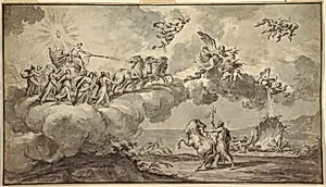 Tapestry Design: Apollo in his Chariot Led by Aurora