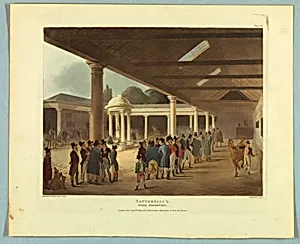Tattersall's Horse Repository, from "Ackermann's Repository"