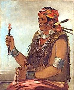 Ten-sqúat-a-way, The Open Door, Known as The Prophet, Brother of Tecumseh by George Catlin
