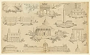 Textile Design: Les Monuments de Paris (The Monuments of Paris)