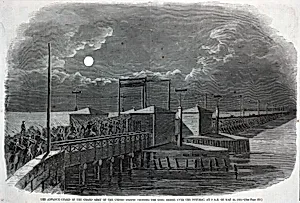 The Advance Guard of the Grand Army of the United States Crossing the Long Bridge over the Potomac at 2 a.m. on May 24, 1861, from Harper's Weekly, June 8, 1861 by Winslow Homer