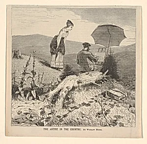 The Artist in the Country, from Appletons' Journal of Literature, Science and Art, June 19, 1869, Cover by Winslow Homer, American, 1836â1910