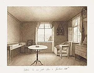 The Artist's Drawing Room on Lake Constance by Louise Cochelet, French, 1785 – 1835