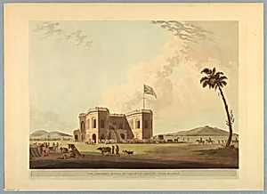 The Assembly Rooms on the Race Ground, Near Madras, from "Oriental Scenery: Twenty Four Views in Hindoostan"