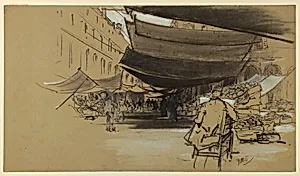 The Awnings of the Fruit Market