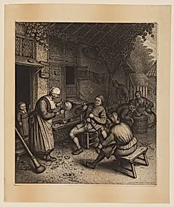 The Big Boom (Peasants Under a Vine-Trellis)
