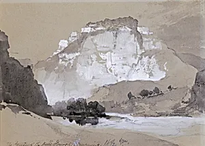 The CaÃ±on of the Belle Fourche, Wyoming by Thomas Moran