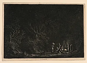 The Camp in the Woods, from "XII Vue de la Normandie..."