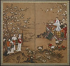 The Chinese emperor Ming Huang and Yang Kuei-fei