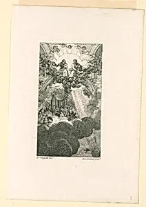 The Council in Heaven; Illustration to Milton's "Paradise Lost" (After Hogarth)