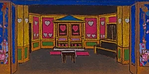 The Court of Hearts (set design for Alice-in-Wonderland)