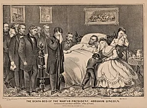 The Death-Bed of the Martyr President, Abraham Lincoln