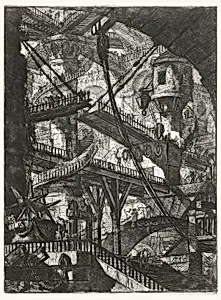 The Drawbridge, plate VII from the series Carceri d'Invenzione by Giovanni Battista Piranesi, Italian, 1720–1778