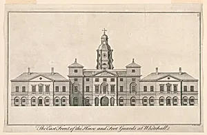 The East Front of the Horse and the Foot Guards at Whitehall
