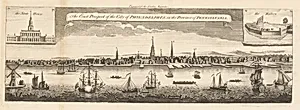 The East Prospect of the City of Philadelphia, in the Province of Pennsylvania by Unidentified Artist