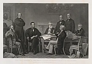 The First Reading of the Emancipation Proclamation before the Cabinet