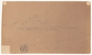 The Fortress of Agios Nikolaos, Rhodes, Greece by Frederic Edwin Church, American, 1826–1900