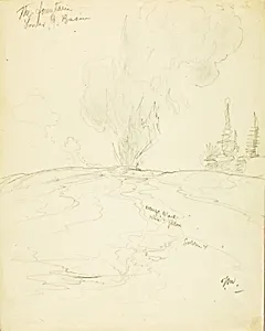 The Fountain, Lower Geyser Basin, Yellowstone by Thomas Moran
