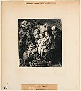 The Holy Family, from "Etchings of Pictures in the Metropolitan Museum, New York"