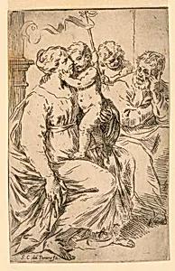 The Holy Family with Saint John