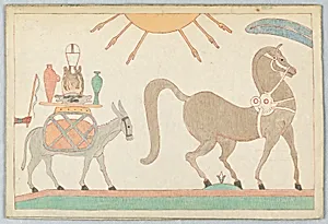 The Horse and the Ass, Illustration for Aesop's Fables
