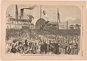 The Landing of the Japanese Embassy by A. F.