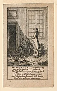 The Lazy and Weak-Minded, Illustration for "KÃ¶nigl: Grosbrit [anische] Genealogischer Kalender auf das 1780 Jahr Lauenberg bey J.G. Berenberg"
