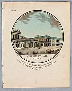 The Palais Royal, Plate 32 of Vues Pittoresques de Principaux Ã©difices de Paris