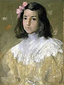 The Pink Bow (Portrait of Alice Dieudonnee Chase)