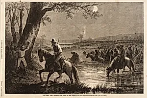 The Rebel Army Crossing the Fords of the Potomac for the Invasion of Maryland, from Harper's Weekly, September 27, 1862