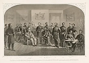 The Room in the McLean House, at Appomattox Court House, in which General Lee Surrendered to General Grant
