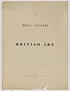 The Royal Gallery of British Art (title page from book)
