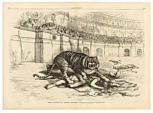 The Tammany Tiger Loose by Thomas Nast, 27 Sep 1840 - 7 Dec 1902