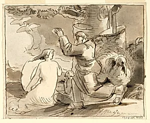 The Temptation of St. Anthony by Fortunato Duranti, Italian, 1787 - 1863