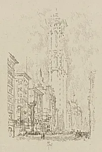 The Times Building (from portfolio, Lithographs of New York in 1904)