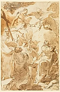 The Trinity and the Apostles, St. Peter and St. Paul