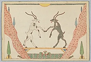 The Two Goats, Illustration for Aesop's Fables