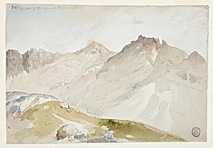 The Upper End of Little Cottonwood Canyon, Wasatch Range, near Ogden, Utah by Thomas Moran, American, b. Britain, 1837–1926