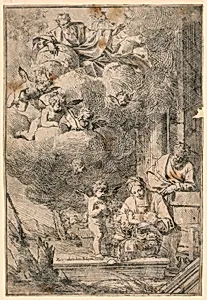 The Virgin Placing the Christ Child in the Manger