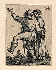 The Wedding Procession: Couple dancing left