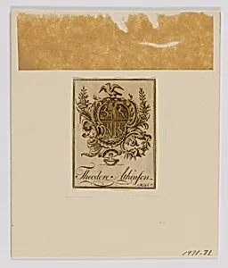 Theodore Atkinson Bookplate
